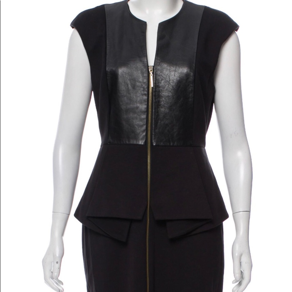 Ted Baker Leather Accent Dress